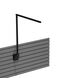 Z-Bar Solo PRO Gen 4 Slatwall Mount Desk Lamp Wall Light in Matte Black